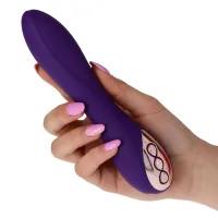 Vibratore per punto G flessibile viola