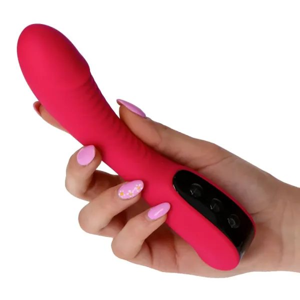Vibratore punto G silicone rosso
