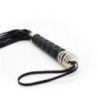 Frusta Flogger nera e metallo 45 cm Frusta Flogger nera e metallo 45 cm