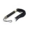 Frusta Flogger nera e metallo 45 cm Frusta Flogger nera e metallo 45 cm