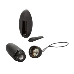 Vibratore bullet silicone telecomandato nero Vibratore bullet silicone telecomandato nero