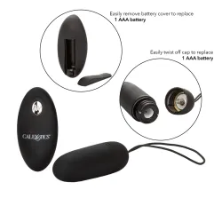 Vibratore bullet silicone telecomandato nero Vibratore bullet silicone telecomandato nero