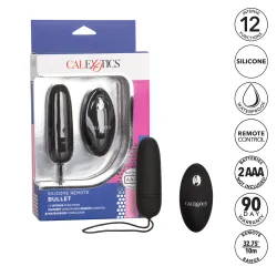 Vibratore bullet silicone telecomandato nero Vibratore bullet silicone telecomandato nero