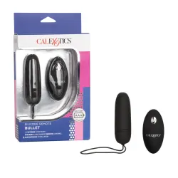 Vibratore bullet silicone telecomandato nero Vibratore bullet silicone telecomandato nero