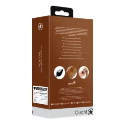 Plug anale metallo coda volpe Brown Plug anale metallo coda volpe Brown