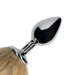 Plug anale metallo coda volpe Brown Plug anale metallo coda volpe Brown