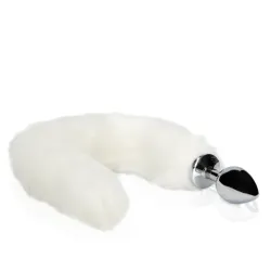 Plug anale metallo coda volpe Bianca Plug anale metallo coda volpe Bianca