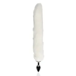 Plug anale metallo coda volpe Bianca Plug anale metallo coda volpe Bianca