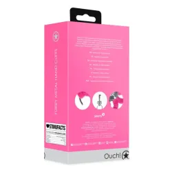 Manette in metallo pelose fucsia Manette in metallo pelose fucsia