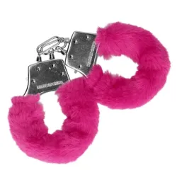 Manette in metallo pelose fucsia Manette in metallo pelose fucsia