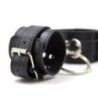 Set di manette cavigliere ecopelle nere Set di manette cavigliere ecopelle nere