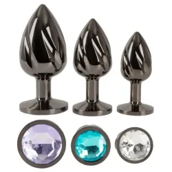 Set 3 Plug Anali Metallo con scanalature Set 3 Plug Anali Metallo con scanalature