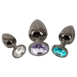 Set 3 Plug Anali Metallo con scanalature Set 3 Plug Anali Metallo con scanalature