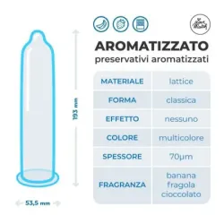Preservativi aromatizzati love match 6 pz Preservativi aromatizzati love match 6 pz