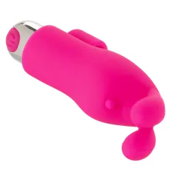 Vibratore da dito Bunny ricaricabile fucsia
