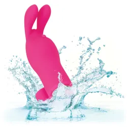 Vibratore da dito Bunny ricaricabile fucsia