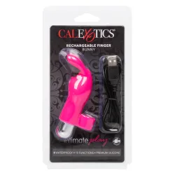 Vibratore da dito Bunny ricaricabile fucsia