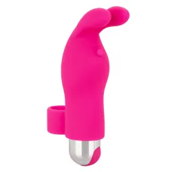 Vibratore da dito Bunny ricaricabile fucsia