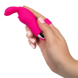 Vibratore da dito Bunny ricaricabile fucsia