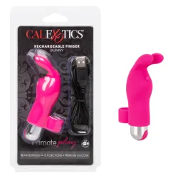 Vibratore da dito Bunny ricaricabile fucsia