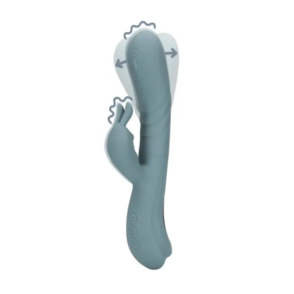 Vibratore Rabbit Fingering Motion grigio