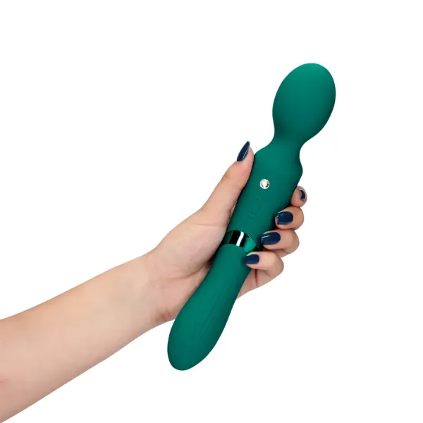 Wand e vibratore 2 in 1 verde acqua