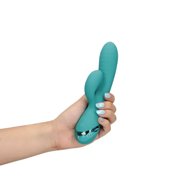 Vibratore rabbit gonfiabile verde acqua