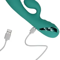 Vibratore rabbit gonfiabile verde acqua Vibratore rabbit gonfiabile verde acqua