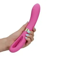 Vibratore punto G effetto flapping rosa 24 cm