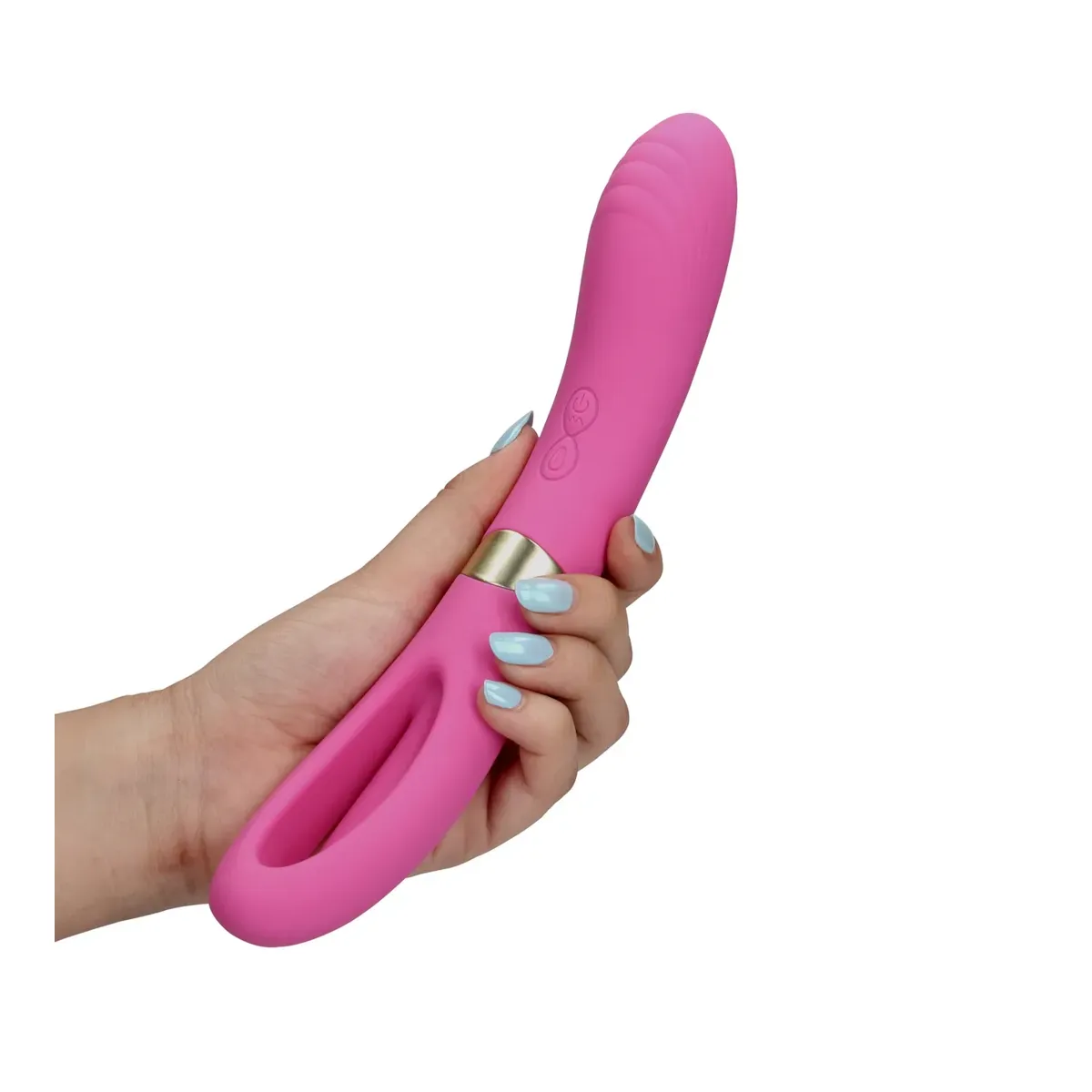 Vibratore punto G effetto flapping rosa 24 cm