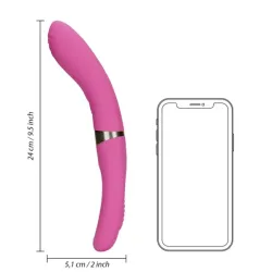 Vibratore punto G effetto flapping rosa 24 cm