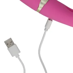 Vibratore punto G effetto flapping rosa 24 cm