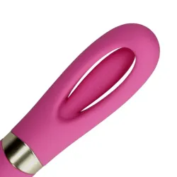 Vibratore punto G effetto flapping rosa 24 cm