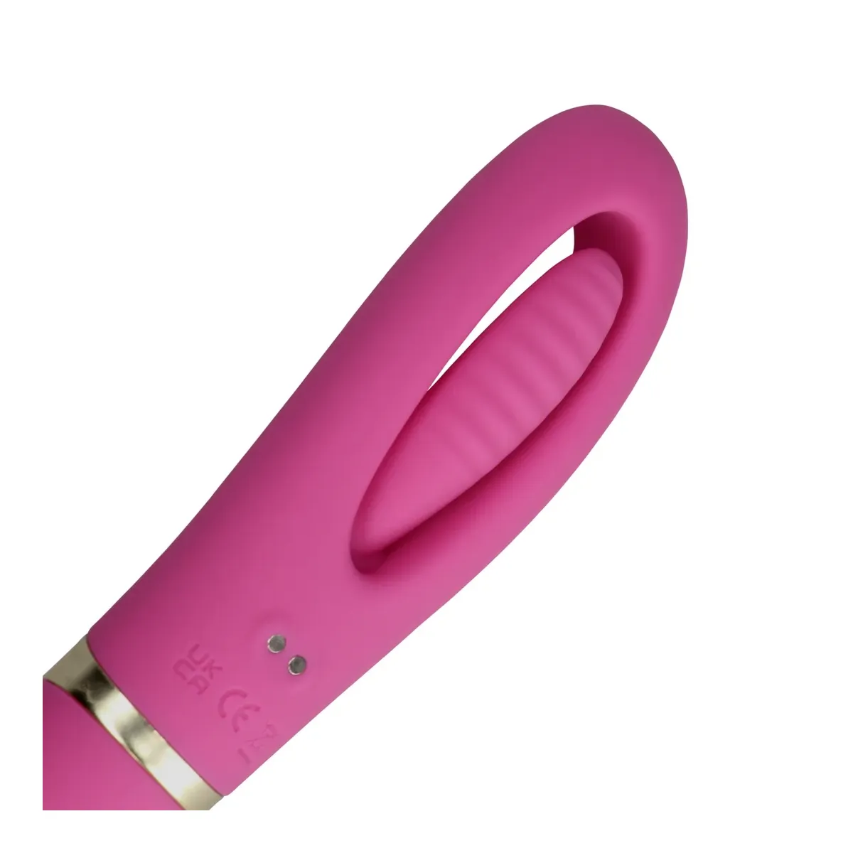 Vibratore punto G effetto flapping rosa 24 cm