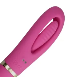 Vibratore punto G effetto flapping rosa 24 cm
