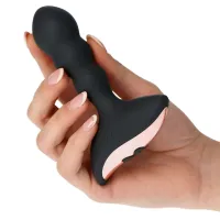Vibratore anale a sfere nero 12 cm