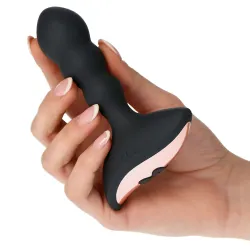 Vibratore anale a sfere nero 12 cm Vibratore anale a sfere nero 12 cm
