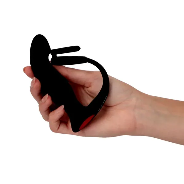 Vibratore anale e anello pene con telecomando