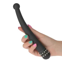 Vibratore punto G Bulb nero a pile