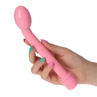 Vibratore per punto G rosa con bulbo