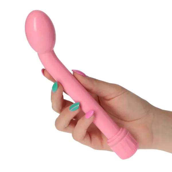 Vibratore per punto G rosa con bulbo