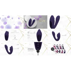 Vibratore punto G con sfere viola Yuki Vibratore punto G con sfere viola Yuki