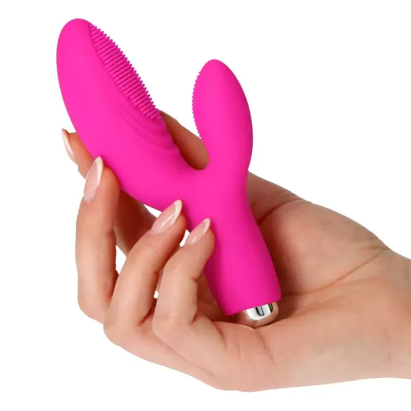 Vibratore rabbit in silicone bold plus