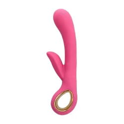 Vibratore rabbit Petal grip silicone rosa Vibratore rabbit Petal grip silicone rosa