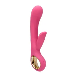 Vibratore rabbit Petal grip silicone rosa Vibratore rabbit Petal grip silicone rosa