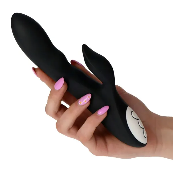 Vibratore Rabbit Loving nero 21 cm