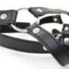Imbracatura da viso con ring gag nera Imbracatura da viso con ring gag nera