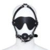 Imbracatura viso con maschera e ball gag Imbracatura viso con maschera e ball gag