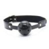Ball gag traspirante regolabile nera