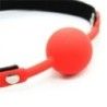 Ball gag non traspirante rossa con lucchetto Ball gag non traspirante rossa con lucchetto